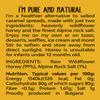 BeeHype Salted Honey  Raw Wildflower Honey with Alpine Rock Salt - Low-Calorie Alternative with NO Palm Oil and NO Refined Sugars - Vegetarian, Nut and Dairy-Free - 250g view 2