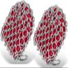 2pack Cast Iron Cleaner Chainmail Scrubber 316L Chainmail Scrubber for Iron Pan, Silicone Insert Chain Mail to Clean Cast Iron Herda Chain Scrub Brush Metal Scraper Cleaning Tool for Iron Skillet view 1