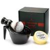 Anbbas Shaving Brush Set,Vegan Favor Nylon Bristles Brush with Food-Grade Melamine POP Mug for Lathering and 3.5oz Shaving Soap Refill for Men Wet Shave,Women Girls Hair Removal view 1