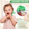 ZMRZ U-Shaped Toothbrush for Kids Ages 2-7Soft Food-Grade Silicone for Sensitive Gums360 Teeth Cleaning DesignTraining & Travel-Friendly Toddler's Toothbrush (Green, U Shaped) view 3
