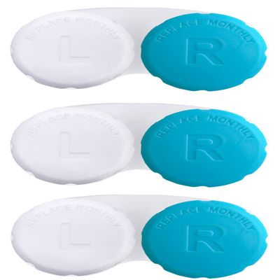 RHUI Contact Lens Case for Travel, Daliy Use-Blue