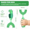 ZMRZ U-Shaped Toothbrush for Kids Ages 2-7Soft Food-Grade Silicone for Sensitive Gums360 Teeth Cleaning DesignTraining & Travel-Friendly Toddler's Toothbrush (Purple, U Shaped) view 4