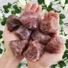 ZHIYUXI 1.5-2.0" Strawberry Quartz Raw Crystals Bulk Large Rough Natural Quartz Real Crystals Healing Stones Big Huge Rocks Gemstones for Witchcraft Tumbling Wire Wrapping Wholesale Decor Stones 4Pcs view 2