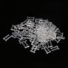 100PCS Clear Plastic Compression Sleeves for Rimless Glasses Frames 1.6x0.8x0.7CM Fixing Accessories Repair Kit Compatible with Eyeglasses view 2