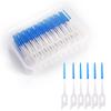 160 Pieces Dual-Use Interdental Brushes, Silicone Tooth Floss Picks Dental Picks Interdental Brush Toothpick Dental Brushes Teeth Brush Picks for Braces Oral Cleaning view 1