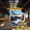 Planes Trains and Automobiles Classic Car Icons Personalised Mug with Choice of Sweets Gift view 2