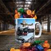 Planes Trains and Automobiles Classic Car Icons Personalised Mug with Choice of Sweets Gift view 3