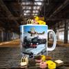 Planes Trains and Automobiles Classic Car Icons Personalised Mug with Choice of Sweets Gift view 4