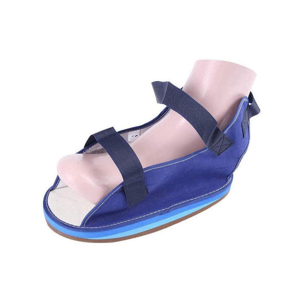 DKULMN Offloading Post-Op Shoe -Wedge Boot For Broken Toe Injury Rocker Bottom Post-Op Cast Shoe For Foot Injuries Stable Ankle Joints Postoperative Recovery Pain Relief,Large