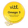 Vitl Omega 3 Fish Oil Supplement - 30 Easy to Swallow Softgel Capsules - Support Brain & Heart Health - 500mg Fish Oil, 250mg DHA & 50mg EPA view 1