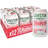 Cawston Press Sparkling Rhubarb Fizzy Drink Blended With Sparkling Water and Pressed Apple Juice (330ml x 12 cans) | Gluten Free - Vegan - No Added Sugar view 1