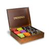 Deluxe Wooden Tea Box 12 Compartment Filled with 144 Twinings Teabags view 2