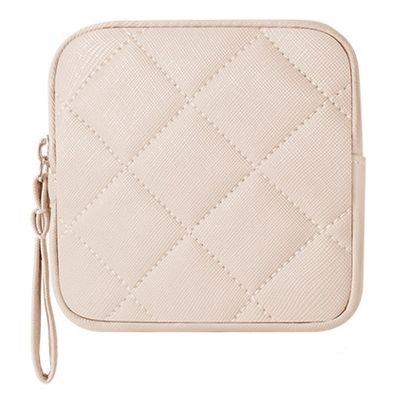 AHAVICS Sanitary Napkin Storage Bag, Portable Pad Holder for Period, Tampons Storage Bag Zipper Period Pad Pouch, Period Bag for Teen Girls Women Ladies