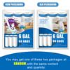 FORID Small Drawstring Trash Bags - 6 Gallon Plastic Trash Bags Heavy Duty White Trash Can Liners 60 Count Unscented Bin Bags for Kitchen Bathroom Office Home Bedroom 22 Liters view 2