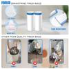FORID Small Drawstring Trash Bags - 6 Gallon Plastic Trash Bags Heavy Duty White Trash Can Liners 60 Count Unscented Bin Bags for Kitchen Bathroom Office Home Bedroom 22 Liters view 4