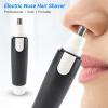 Professional Ear and Nose Hair Trimmer - Painless Eyebrow & Facial Grooming for Men Women, Battery-Operated Water-proof Black view 2