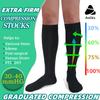 Medical Graduated Compression Socks for Men & Women 30-40 mmHg-2 Pack Extra Firm Support Knee High Circulation Socks view 2