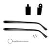 1 Pair TR90 Bright Black Glasses Replacement Glasses Replacement Temple Eyeglasses Arms Legs and 3-in-1 Screwdriver view 1