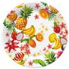 36-piece table decoration set with tropical theme and exotic fruits from the jungle for children and adults in summer, 8 plates, 8 cups, 20 napkins, 33 x 33 cm view 3