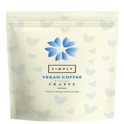 Simply Vegan Coffee Frappe Powder, Nut Free & Gluten Free Frappe Powder for Iced Drinks and Iced Coffee (1 Kg)