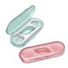 2 Pack Reusable Dental Floss Picks with Travel Cases  20 Tooth Picks for Teeth Cleaning  Portable His & Hers Flossing Kit  Oral Care for Home, Work, Travel, Camping  Pink & Green view 2