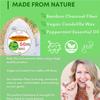 Dental Floss Tape 50M Natural Degradable Activated Bamboo Charcoal Corn Wide Teeth Cleaning Floss with Fresh Mint Flavor view 3