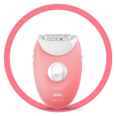 Braun Silk-pil 3 3-176 Long-Lasting Hair Remover White/Pink