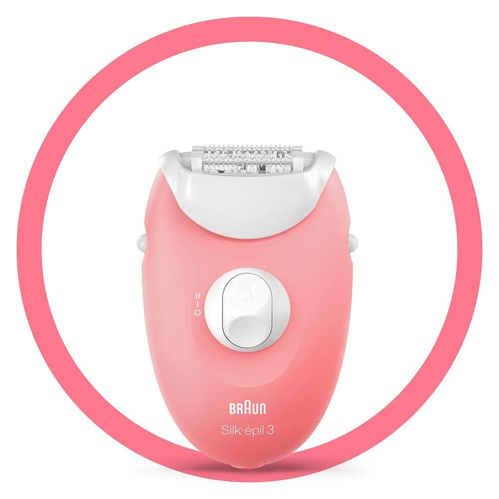 Braun Silk-pil 3 3-176 Long-Lasting Hair Remover White/Pink