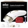 Braun IPL Silk Expert Pro 5, At Home Hair Removal, Alternative For Laser Hair Removal, Includes Pouch, Wide Head, 2 Precision Heads And Venus Razor, Gift For Women, White/Gold, PL5387 view 1