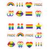 20 x Pre-Cut LGBT Gay Pride Round Edible Wafer Cupcake Toppers Cake Decoration #1 view 1