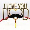 10 Pack Acrylic I Love You Dad Father's Day Cake Topper Birthday Party Decoration For Theme Party Decor view 3