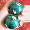 2pcs Chinese Hand Balls with Yin Yang Symbol, Health Balls Exercise Stress Balls Finger Exercise Stress Relief Baoding Balls view 2