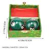 2pcs Chinese Hand Balls with Yin Yang Symbol, Health Balls Exercise Stress Balls Finger Exercise Stress Relief Baoding Balls view 4