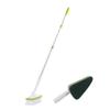 2 in 1 Floor Cleaning Brush Adjustable Long-Handle Floor Scrubber with Stiff Bristles Sponge Brush for Shower Bathtub Tile-Israel,double headed view 1
