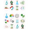 20 x Pre-Cut Scientist Science Round Edible Wafer Cupcake Toppers Cake Decoration view 1
