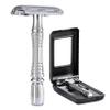 BAILI Double Edge Safety Razor Rust-proof Reusable Manual Stainless DE Wet Shaving for Men Women with Mirrored Travel Case BD176B view 1