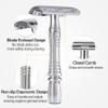 BAILI Double Edge Safety Razor Rust-proof Reusable Manual Stainless DE Wet Shaving for Men Women with Mirrored Travel Case BD176B view 3