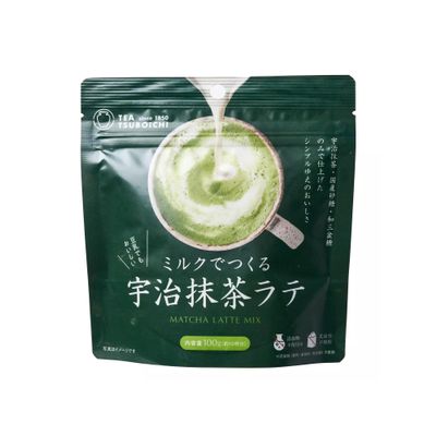 Tsuboshi Seicha Honpo Uji Matcha Latte Made with Milk, 3.5 oz (100 g)