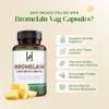 H&C Bromelain Veg. Capsules 500 mg (2400 GDU/g) - 180 Capsules from Pineapple Extract view 3