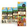 Glebe Farm Gluten Free PureOaty, Barista Grade, No Sugar, Dairy Free Coffee Creamer & High Protein Vegan Milk, Made With 100% British Oats, Plant Drink, 6 x 1 Litre view 1