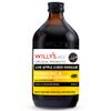 WILLY'S Organic Live Apple Cider Vinegar with Mother - Probiotics For Gut Health - Fresh Turmeric, Lemon, Honey & Black Pepper - 500ml Refillable Glass Bottle - Sustainable ACV view 1