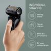 Panasonic ES-LV6U Wet & Dry 5-Blade Electric Shaver for Men - Precise Clean Shaving, Black - UK 2 pin plug view 4