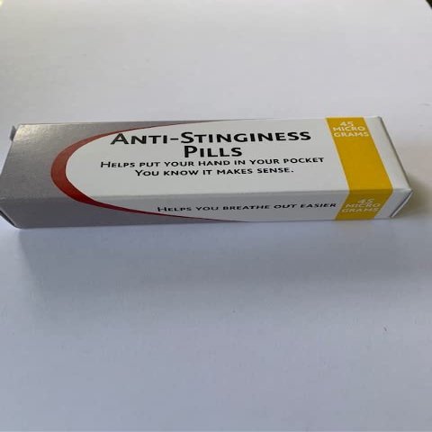 Christmas Secret Santa Stinginess pill box Funny joke gift fill with your own TREATS