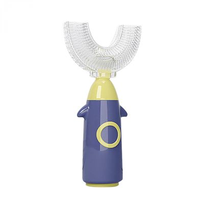 Kids Toothbrushes U Shaped Soft Silicone Manual Tooth Brush, All Rounded Tooth Cleaning Tool for Children Age 2-12