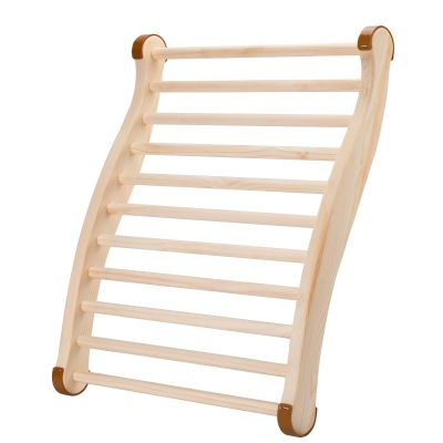 Wiiyita Sauna Backrest - Wooden, Non-Toxic, S-Shape Design - Sauna Accessories for Any Barrel or Infrared Sauna