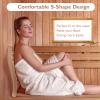 Wiiyita Sauna Backrest - Wooden, Non-Toxic, S-Shape Design - Sauna Accessories for Any Barrel or Infrared Sauna view 2