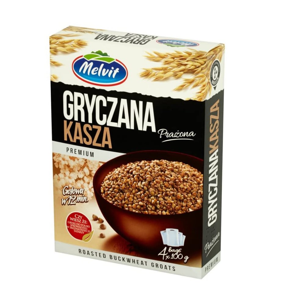 Melvit Kasza Gryezana (Roasted Buckwheat Cereal) 400gr x 10