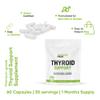 Thyroid Support Supplement - 60 Capsules - Includes Myo inositol, L-Tyrosine, Iron, Magnesium, Zinc, Manganese, Selenium, Vitamin B12 - Contributes to The Reduction of Tiredness & Fatigue view 3