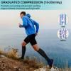 2 Pairs Zipper Compression Socks, 15-20 mmHg Closed Toe Compression Stocking with Zipper for Women and Men, Black, S-M view 2