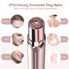 Facial Hair Remover for Women Upgraded, USB Rechargeable Painless face shavers for Women, Portableface Hair Remover (Gold Facial Hair Remover(with 2 Replacement Heads)) view 3